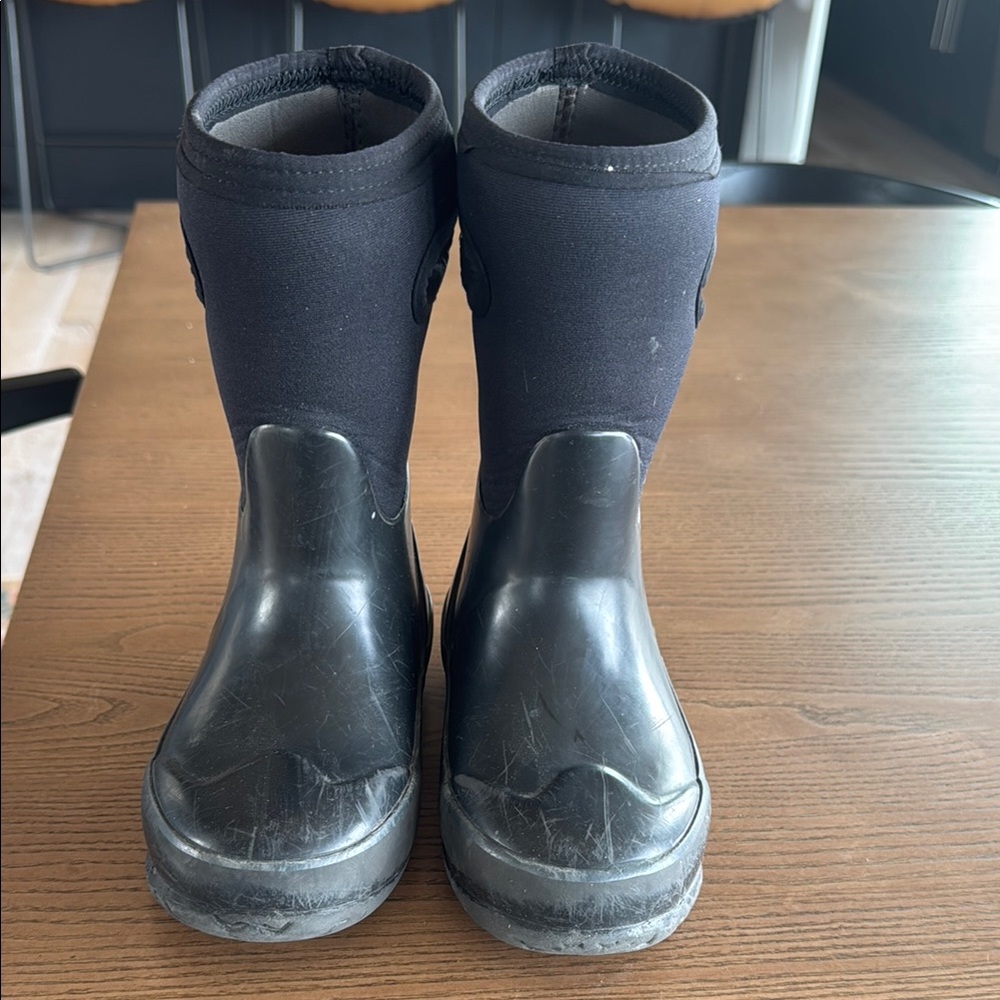 Kids Black Rain Boots
